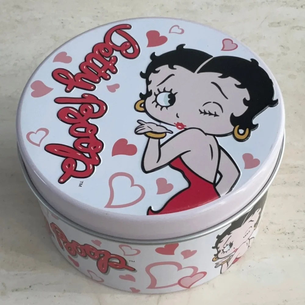 Betty Boop Watch Red Wristwatch Heart Kiss Large Face New Vintage
